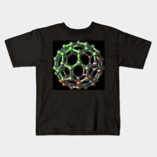 C70 Fullerene - Buckyball Carbon Molecule Kids T-Shirt